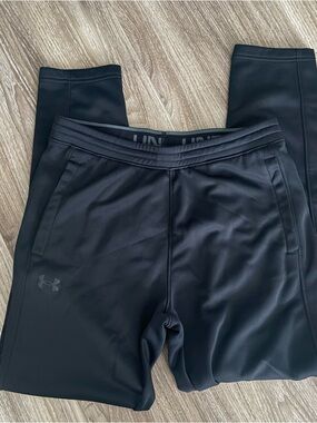 Under Armour Black Performance Joggers with Gray Waistband